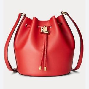 NWT Ralph Lauren leather bucket crossbody